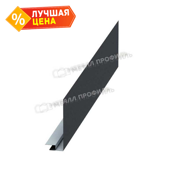 Планка карнизного свеса сложная 250х50х3000 (ECOSTEEL_MA-01-Беленый Дуб-0.5)