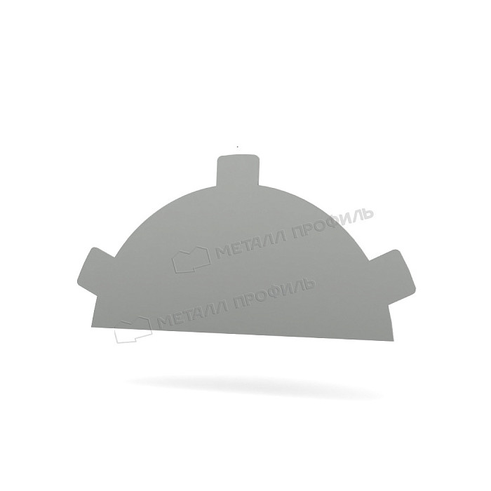 Заглушка конька круглого простая (ECOSTEEL-01-Кирпич-0.5)