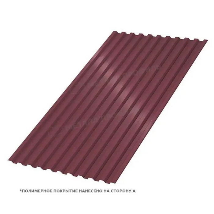 Профлист Металл-Профиль С-21 VikingMP® 0.45 мм RAL 3005 Красное вино