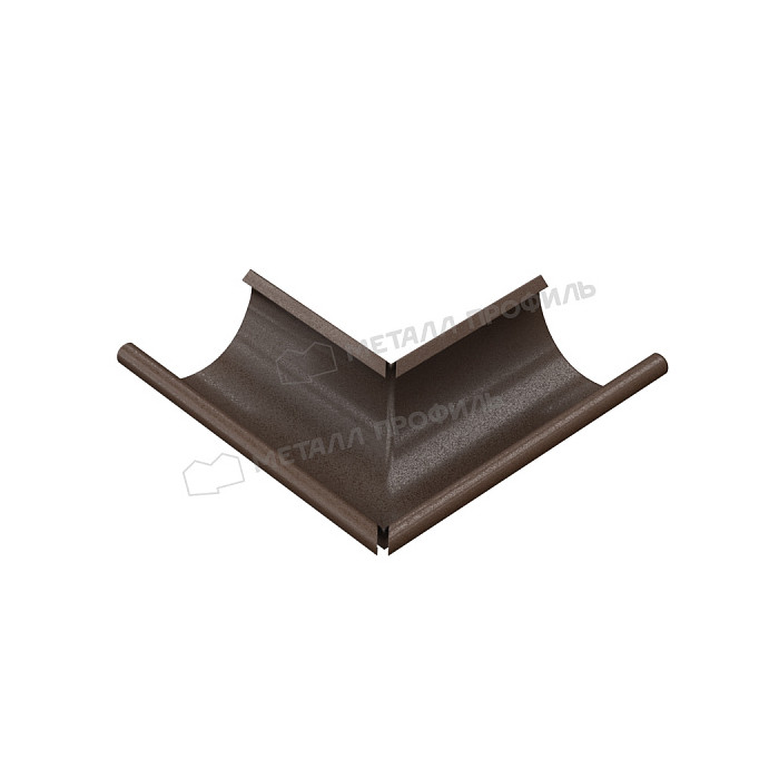 Угол желоба наружный МЕТАЛЛ ПРОФИЛЬ Foramina Freeze D125 DarkBrown